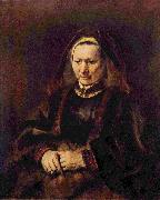 Rembrandt Peale Portrat einer sitzenden alten Frau oil painting picture wholesale